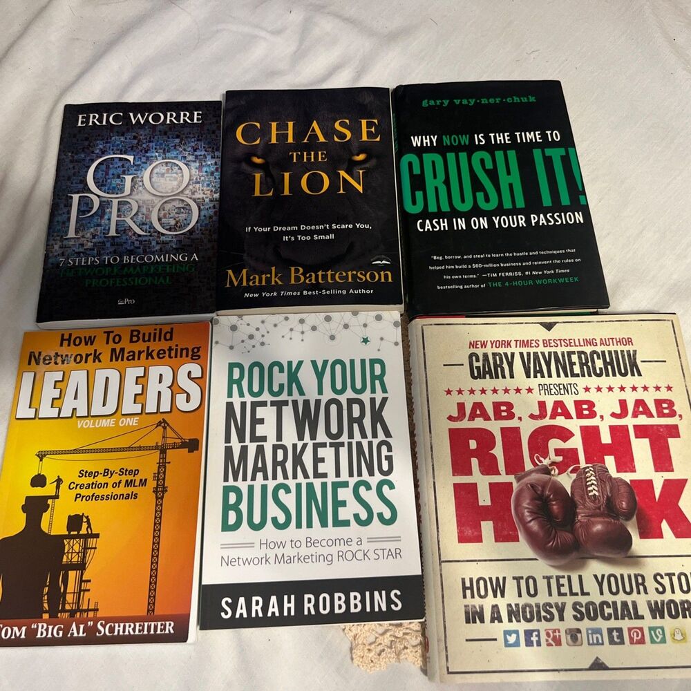 Lot of 6 Self Help Network Marketing